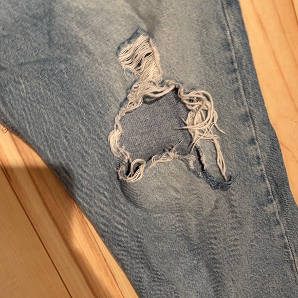 Dynamite- Distressed Blue Jeans - Picture 3 of 5
